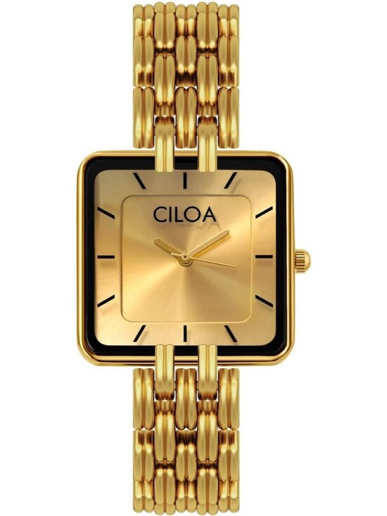 Women\'s Gold-Steel Strap Classic Casual Fashion Square Dial Cute Wrist Watch main image 5
